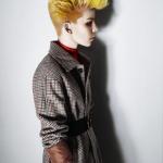 Kolekcja "Androgenic Epicene" - Alain Pereque Kolekcja fryzur, Alain Pereque, androgeniczne, męski charakter mody, kobiety, kolory włosów, kształty, tekstura, techniki kolorystyczne, włosy