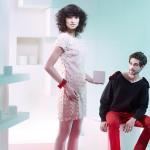 POP-VINTAGE - zima 2012, Coiffure en France, fot. Nicolas RECEVEUR F. GALLINELLI, M. LEROY, P. ROUSSEL, B. STALTER, Coiffure en France, zima 2012, kolekcja fryzur retro futurystyczna, ciepłe tony, stylizowane włosy, vintage, pop