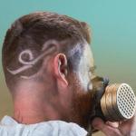 Wasteland, Paul Devlin, fot.Andy Kruczek, FPA, reż. Chris Foster Paul Devlin, Wasteland, Mad Max, dystopia, technik barberingu, wzory, clipper art, barber, stylizuje, projektuje, kolekcje, fryzjerstwo, Zuzanna Sumirska, SUZI, FRK.01, FRK.03