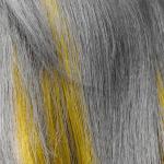 S. Burton, Safy B's, Aylesbury, fot. D. Greensmith - Luminescent S. Burton, Safy B's, Aylesbury, fot. D. Greensmith, SUZI, FRK.03, kontrast symultaniczny, żółty, szary, projektowanie fryzur