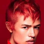 Rubinowa - R.R.I. czerwień, strzyżenie, ostra stylizacja, modne kolory, suzi, FRK.03, FRK,01